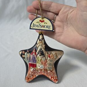 Jim Shore Nativity Scene Star Ornament Heartwood 2011 Peace on Earth Christmas